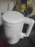 美的（Midea）电热水壶家用烧水壶泡茶0涂层食品级304不锈钢自动断电双层防烫全钢无缝1.5L大容量 MK-HJ1566 实拍图