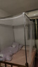 【京东快递】免安装家用宿舍蚊帐 超密方顶可配支架 多尺寸单开门 升级-白色【超密蚊帐+加粗支架】 适用1.5X2.0米床 实拍图