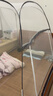 全品屋蒙古包蚊帐架免安装可折叠家用婴儿防摔拉链坐床式宿舍一体式床帘 【单门全底条纹灰】1.5*2.0米M 实拍图