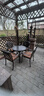 莫 家户外家具铸铝桌椅组合室外庭院桌椅露台桌椅休闲别墅花园阳台 斜格4椅+80cm祥云桌 实拍图