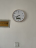 康巴丝（Compas）挂钟客厅家用日历静音走时简约石英钟表挂墙时钟 2888Y 金色 实拍图
