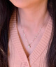 老凤祥一克拉莫桑钻999足银项链女士新款吊坠七夕情人节礼物女友老婆 实拍图
