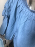 ASK JUNIOR牛仔裙裤女童夏装纯棉宽松舒适大脚口儿童短裤百搭裤子 牛仔蓝 实拍图