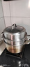 炊大皇304不锈钢三层蒸锅家用复合底汤锅蒸馒头包子可视可立高拱盖28cm 实拍图