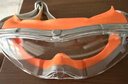 TA护目镜防花粉防雾防风沙全密封防粉防尘工业切割防飞溅打磨防起雾登山骑车出行防护可戴近视眼镜 1副装橙色 实拍图