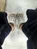 卡骆驰（CROCS）贝雅卡骆班洞洞鞋|205089 白/深蓝-126   39 (240mm)   实拍图
