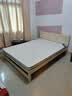 零树实木床双人床简易床1.5m*2m床+10cm椰棕床垫 包安装 JYA-04(套装) 实拍图