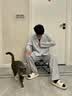 猫人（MiiOW）冰丝睡衣男士三件套夏季凉感透气短袖裤轻奢高级感春秋季家居服 黑条纹三件套 【短袖+短裤+长裤】【凉感透气】 XL 170-177CM 130-155斤 实拍图