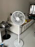 美的（Midea）【飓风节能】七叶柔风立式电风扇/家用轻音落地扇/台式小型风扇/大风力遥控定时摇头风扇 SAH35BSJ 实拍图