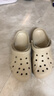 卡骆驰（CROCS）贝雅洞洞鞋男鞋女鞋轻便耐磨一脚蹬拖鞋休闲鞋百搭花园鞋|10126 卵石色-2V3 41 /42(260mm) 实拍图
