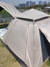 探险者（TAN XIAN ZHE）帐篷户外露营帐篷防雨过夜3人-4人帐篷天幕二合一全自动黑胶帐篷 3-5人黑胶帐篷+天幕【高效防晒】 实拍图