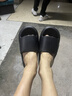 2025年踩屎感拖鞋家居防滑拖鞋女EVA防臭轻便超软凉拖鞋男 升级款-黑色 38-39 【建议拍大一码】 实拍图