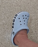 卡骆驰（CROCS）贝雅卡骆班洞洞鞋轻便耐磨一脚蹬休闲鞋女鞋时尚沙滩鞋|205089 矿物蓝-4JQ 36 /37(220mm) 实拍图