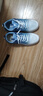 李宁热男童鞋子春秋季透气运动鞋学生跑步鞋网面气垫减震增高鞋子 天蓝升级款 42 实拍图