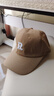 【热巴同款】加大棒球帽帽子男女大头围显脸小春夏字母百搭棒球帽 刺绣款-卡其 实拍图