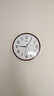康巴丝（Compas）挂钟 创意简约钟表客厅石英钟表挂墙时钟 c2855 咖木色 26cm直径 实拍图