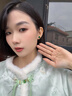唐后（TH）唐后纯银镶翡翠福禄耳钉新中式国风百搭耳饰约会生日情人节礼物 实拍图