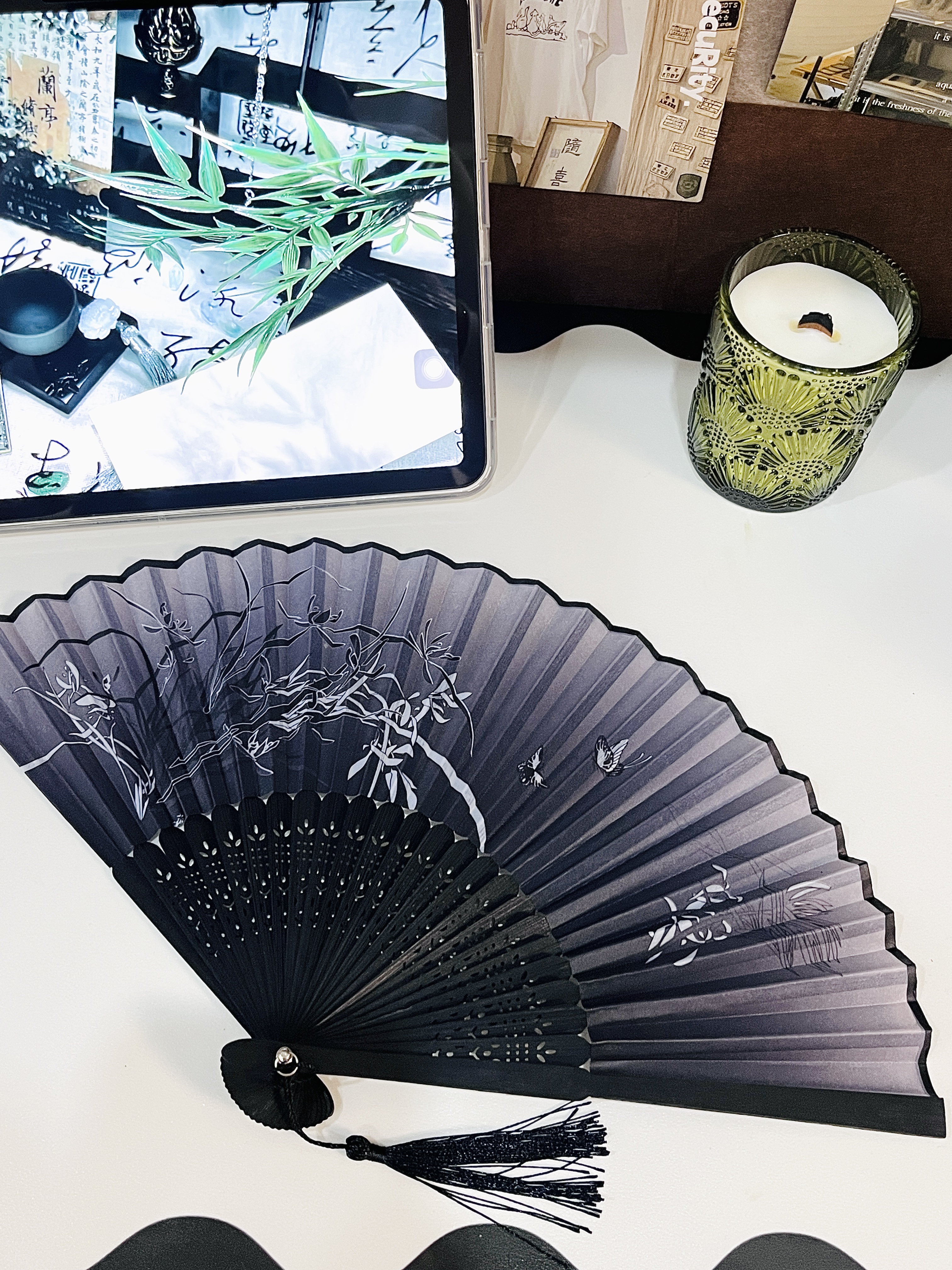 繁夏中国风折叠小扇子随身携带古风汉服马面裙舞蹈新中式夏天降温折扇 实拍图