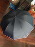 天堂 加大雨伞三折 晴雨两用商务伞经典格纹10骨大雨伞男女 黑色 实拍图