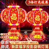 琉弦笙 灯笼大门挂的2026 新年装饰春节马年七彩水晶led走马旋转灯笼 福球45cm直径【一对】 实拍图