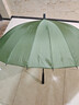 美度（MAYDU）双人晴雨伞大号加固加厚结实防风长把柄雨伞 M5003墨绿色 实拍图