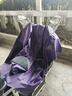 雨衣电动车摩托车雨披成人男女单人双帽檐雨衣加大加厚骑行雨衣 中号单人双帽横宽1.6米 紫色 实拍图