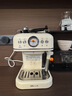 小熊（Bear）咖啡机 家用小型半自动意式 胶囊可用冷热双萃20Bar泵压 压力计 自动打奶泡 小白咖E12S7 实拍图