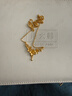 周大福佳期丁香花黄金吊坠项链(工费320)45cm约6g EOF850 实拍图