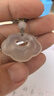 周六福（ZLF） 白月光玉髓项链男女小冰云祥云如意锁吊坠送朋友 祥云如意锁项链 实拍图
