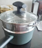 九阳（Joyoung）奶锅麦饭石色不粘锅家用汤锅辅食锅雪平锅泡面炉灶通用16cm赠蒸格 实拍图