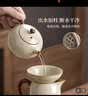 汝窑功夫茶具套装新款喝茶家用泡茶陶瓷盖碗茶壶茶杯子套装无茶盘 汝窑功夫茶具12件套【无茶盘】 实拍图