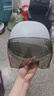 轩沁轩香电动车头盔骑行男女士半盔摩托车电瓶车春夏天遮阳防晒帽四季通用盔3c认证雾天用安全帽 灰色茶短【升级3C款】 均码 实拍图