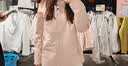 迪卡侬（DECATHLON）户外硬壳冲锋衣女款春秋登山服防风防水夹克风衣运动外套MH150 豆蔻粉 L 实拍图