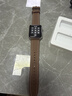 MSSM适用苹果手表表带apple watch小牛皮iwatchS11/ultra3/S10/9/8/SE3针扣真皮表带 咖色49/46/45/44 实拍图