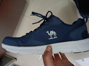 骆驼（CAMEL）网面透气跑步男鞋轻量健步运动鞋子 CSS221L0033 蓝色 42 实拍图