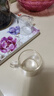 忆壶茶（YIHUTEA） 玻璃杯子耐热小品茗杯茶具配件加厚花茶杯套装家居茶杯客人杯6只 实拍图