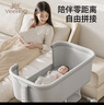 英氏（YEEHOO）新生婴儿床拼接大床便携式床多功能换尿布台可移动宝宝床 实拍图