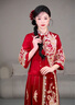 秀禾世家【东方简奢风】新中式秀禾服婚服2026新款嫁衣结婚礼服裙敬酒婚纱 「新中式」N-1121重工款 S 晒单实拍图