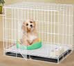 北鼻狗狗笼小中大型犬狗笼子猫笼带厕所加粗折叠宠物笼子柯基笼幼犬狗笼 白色加粗狗笼61*42*50CM【15斤内】 实拍图