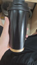 SZTAA保温杯咖啡杯316不锈钢陶瓷男女士吸管杯便携车载水杯茶杯伴手礼 陶瓷黑（升级陶瓷）520ml 实拍图