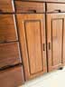 冯派 餐边柜实木简约多功能储物柜  厨房柜 小户型中式厨房收纳柜子 85n咖啡色（85*35*80） 实拍图