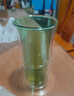 美斯尼  双层玻璃杯绿茶杯隔热防烫喝水杯凉水杯创意玻璃啤酒杯 墨色 竹节杯 实拍图