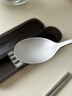 双枪钛健康不锈钢筷子勺子套装 便携餐具盒整套学生上班族专用2件套 实拍图