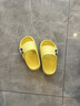 巴布豆儿童拖鞋男女童宝宝软底居家浴室夏季凉拖鞋 黄色 160码 实拍图