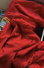 浪莎秋衣秋裤女 棉薄款舒适贴身保暖内衣套装女士修身打底衫冬季 红色 实拍图