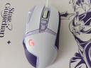 罗技（G） G502 HERO主宰者 有线鼠标 游戏鼠标  g502hero  可配重HERO引擎 礼盒送男友 RGB炫彩灯光 G502H-星河紫+鼠标垫+防滑贴 实拍图