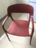 麦瑞迪北欧时尚餐椅现代简约家用休闲椅餐厅咖啡厅靠背椅网红轻奢化妆椅 【现货速发】加厚稳固+深红色 实拍图