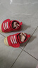 M1&M2童鞋女童帆布鞋男童室内鞋幼儿园室外小白鞋儿童鞋子女学步鞋398 红色 22 适合脚长13.5cm 实拍图