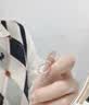 唯一（Winy）施华洛世奇锆钻戒指女款求婚表白生日礼物送女朋友老婆告白 【镶嵌施华洛世奇锆】璀璨小方糖戒指 实拍图
