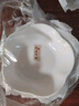 华青格味碟高白瓷釉下彩浮雕素雅花瓣调味碟4.2英寸6只装蘸料碟吐骨碟 实拍图